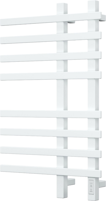 Полотенцесушитель электрический Bauedge Wind R 50х80, белый полуматовый