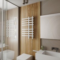 Полотенцесушитель электрический Bauedge Wind R 50х80, белый полуматовый
