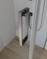 Душевой уголок Cezares Slider AH 1 90-100/110 C GM профиль оружейная сталь, стекло прозрачное