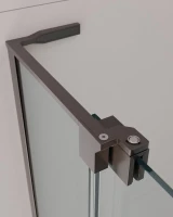 Душевой уголок Cezares Slider AH 1 90-100/110 C GM профиль оружейная сталь, стекло прозрачное