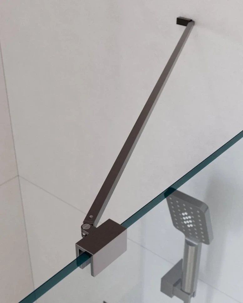 Душевой уголок Cezares Slider AH 1 90-100/110 C GM профиль оружейная сталь, стекло прозрачное