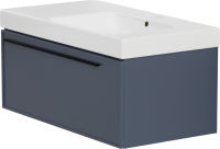 Тумба с раковиной La Fenice Elba 90 подвесная, blu grigio, раковина Cubo 90 R