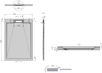 Поддон для душа Vincea VST-4SRL8012W 120x80 белый матовый, с сифоном