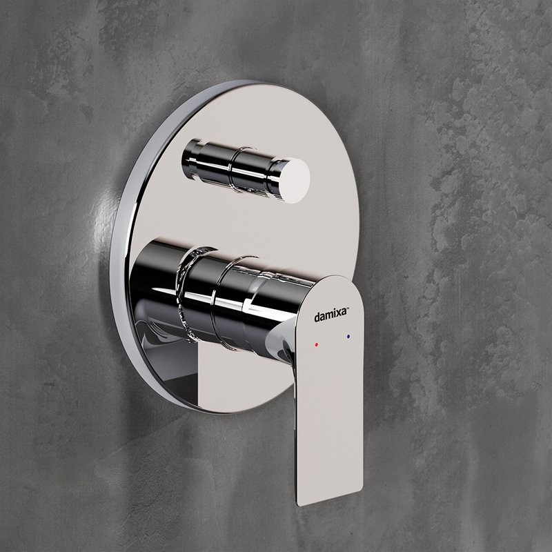 Встраиваемый смеситель для душа и ванны Damixa Apollo 477100000 С ВНУТРЕННЕЙ ЧАСТЬЮ, хром