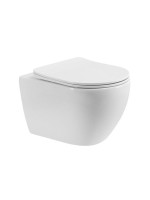 Унитаз подвесной Cezares Stylus CZR-546-TH-TOR/SC безободковый, сиденье с микролифтом