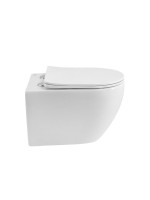 Унитаз подвесной Cezares Stylus CZR-546-TH-TOR/SC безободковый, сиденье с микролифтом