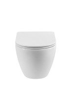 Унитаз подвесной Cezares Stylus CZR-546-TH-TOR/SC безободковый, сиденье с микролифтом