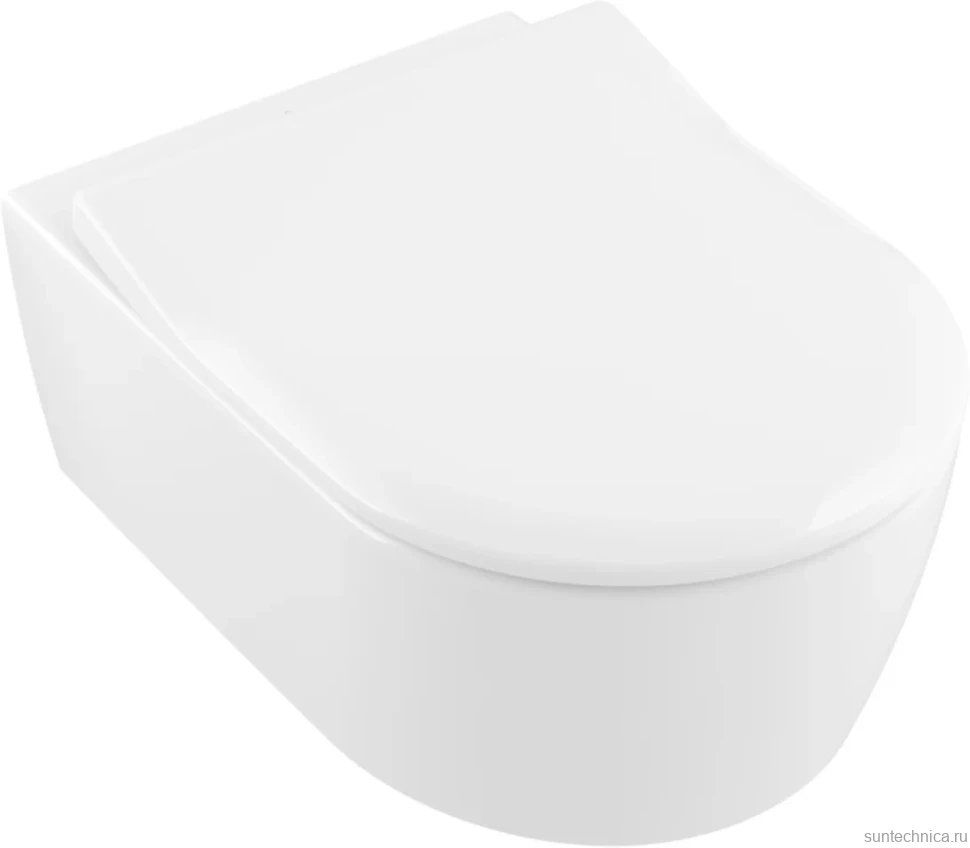 Унитаз подвесной Villeroy & Boch Avento 5656RS01 альпийский белый, безободковый