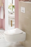 Унитаз подвесной Villeroy & Boch Avento 5656RS01 альпийский белый, безободковый
