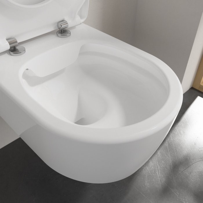 Унитаз подвесной Villeroy & Boch Avento 5656RS01 альпийский белый, безободковый