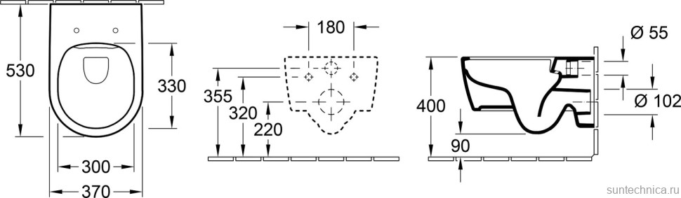 Унитаз подвесной Villeroy & Boch Avento 5656RS01 альпийский белый, безободковый