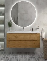 Тумба с раковиной BelBagno Etna 120 rovere nature, раковина BB-8099-120