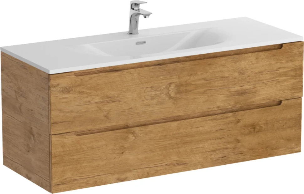 Тумба с раковиной BelBagno Etna 120 rovere nature, раковина BB-8099-120