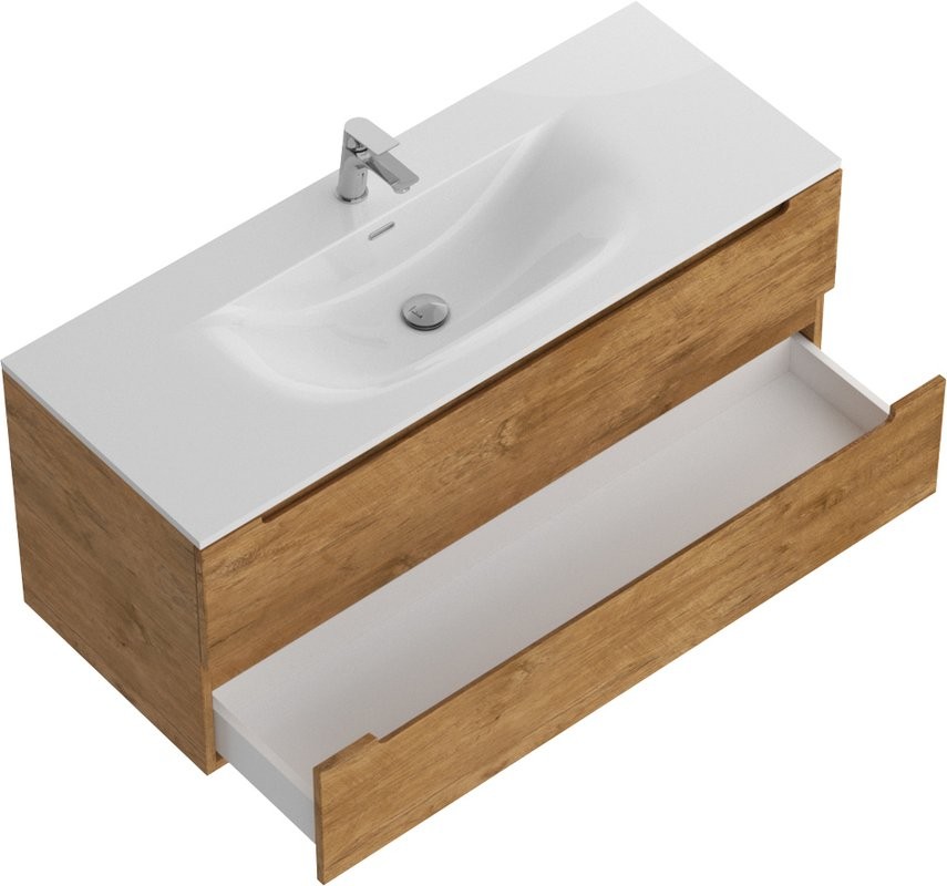 Тумба с раковиной BelBagno Etna 120 rovere nature, раковина BB-8099-120