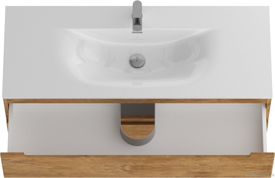 Тумба с раковиной BelBagno Etna 120 rovere nature, раковина BB-8099-120