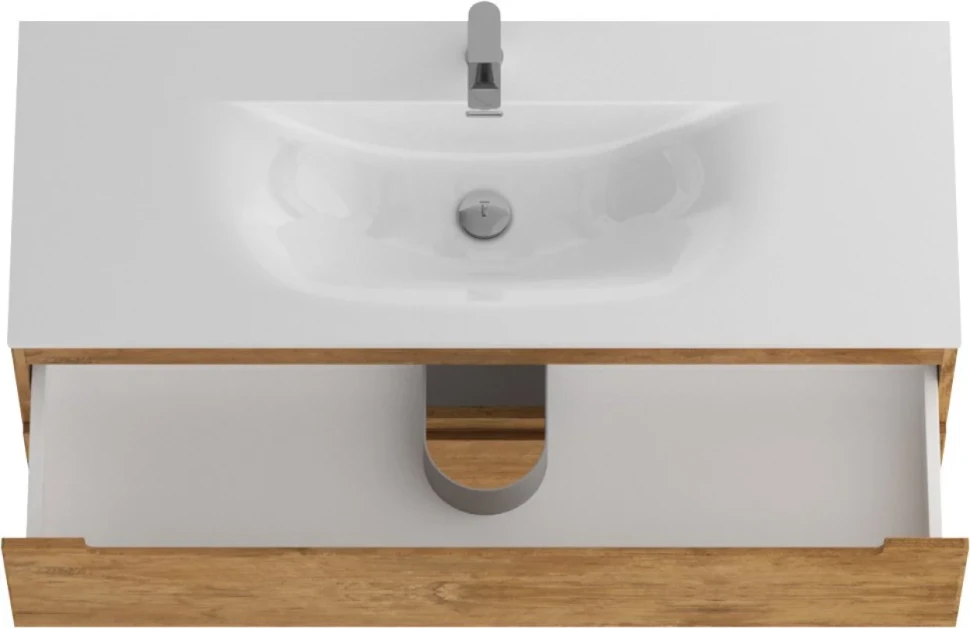 Тумба с раковиной BelBagno Etna 120 rovere nature, раковина BB-8099-120