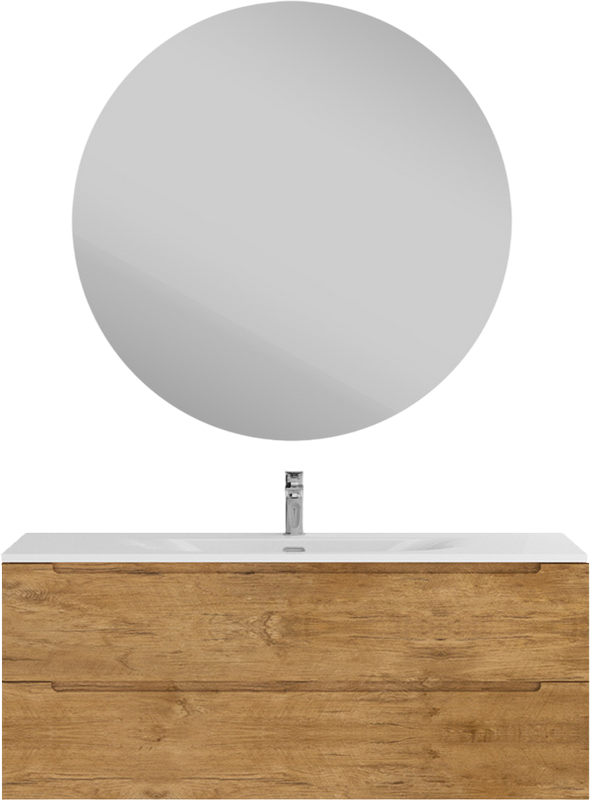 Тумба с раковиной BelBagno Etna 120 rovere nature, раковина BB-8099-120