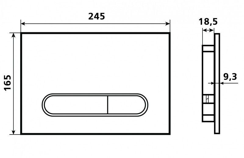 Комплект Унитаз подвесной Esbano Garcia ESUPGARCB черный глянец + Инсталляция Fram + Кнопка ESINOVL17MC
