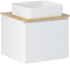 Тумба с раковиной Raval Morelle 60, подвесная, белая, охра