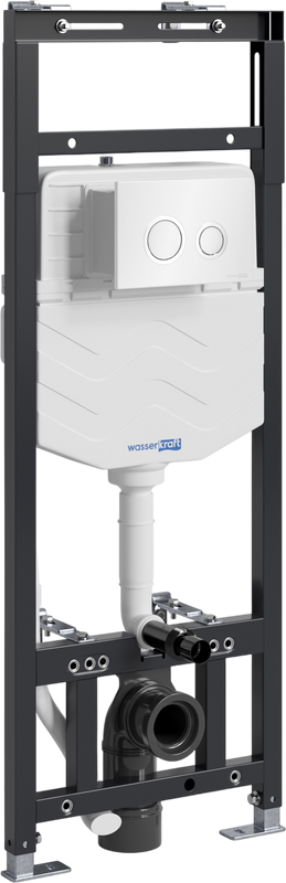 Система инсталляции для унитазов Wasserkraft Alme 15TLT.010.ME.WH01 с кнопкой смыва белой