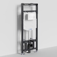 Система инсталляции для унитазов Wasserkraft Alme 15TLT.010.ME.WH01 с кнопкой смыва белой