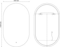 Мебель для ванной комнаты Grossman Вива 70 белый глянец, столешница черная
