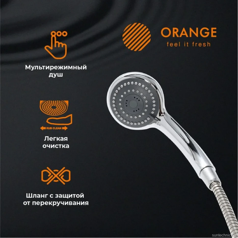 Смеситель для ванны с душем Orange Prim M42-100cr хром