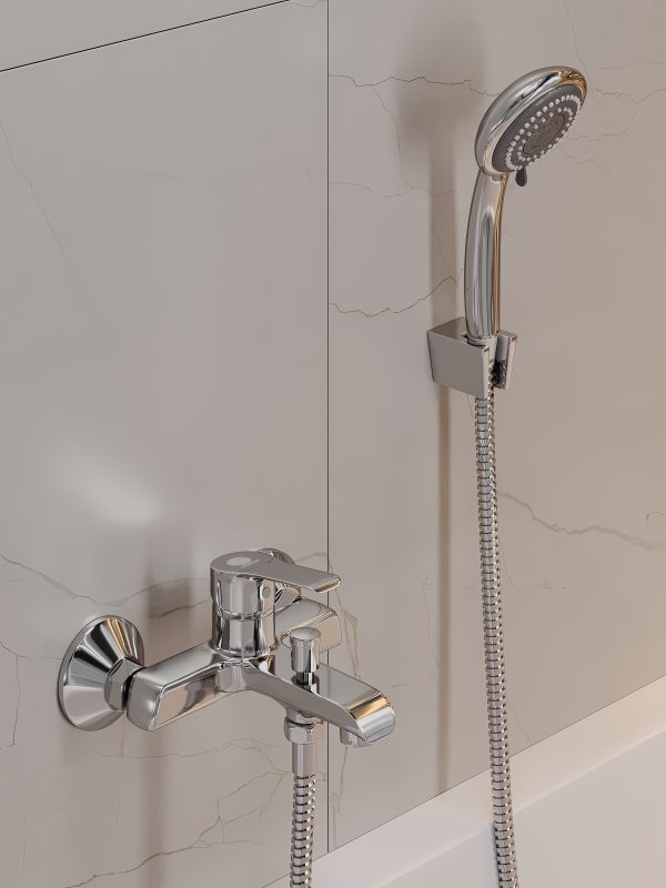 Смеситель для ванны с душем Orange Prim M42-100cr хром