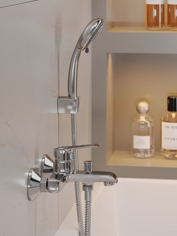 Смеситель для ванны с душем Orange Prim M42-100cr хром