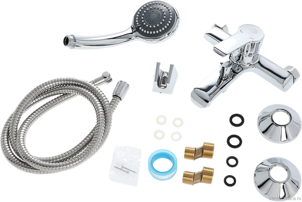 Смеситель для ванны с душем Orange Prim M42-100cr хром