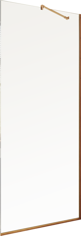 Душевая перегородка Maybahglass MGD-1352-2у 99 см, профиль бронза, стекло прозрачное