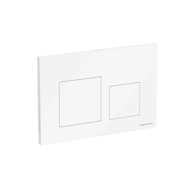 Кнопка смыва Ceramicanova Balance Square CN12-002W глянцевый белый