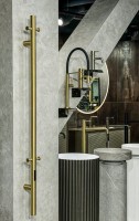 Полотенцесушитель электрический Boheme Uno 726-MG 150x12, matt gold