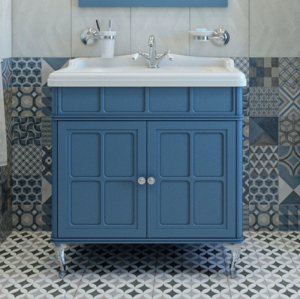 Тумба с раковиной Caprigo Borgo 80 бриллиантово-синий