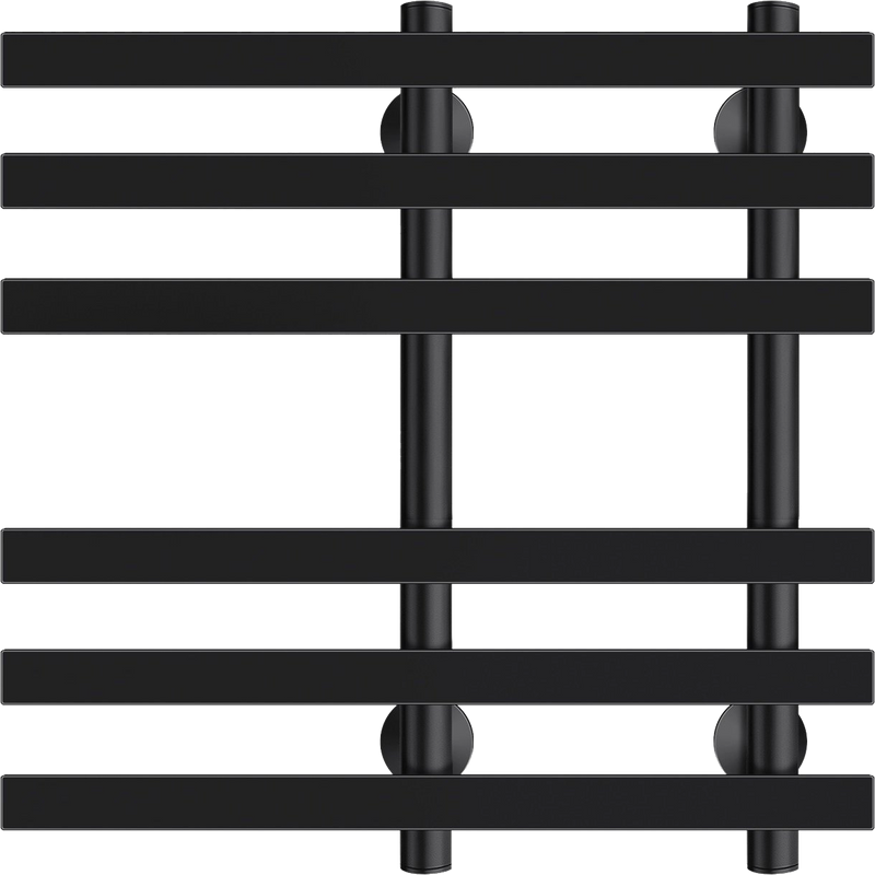 Полотенцесушитель электрический Secado Понтида 3, L 60x50 см, подключение слева, матовый черный, лесенка