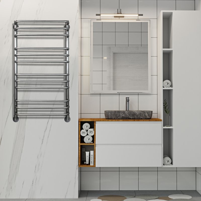 Полотенцесушитель водяной Indigo Brace LBCW100-50GFM graphite metallic