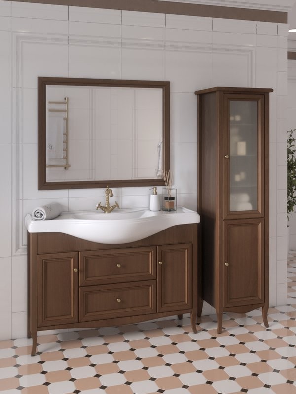 Мебель для ванной комнаты Caprigo Лион 120 орех античный