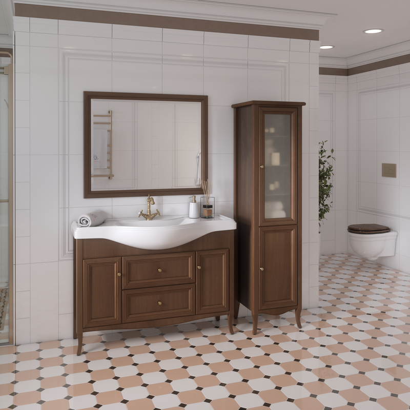 Мебель для ванной комнаты Caprigo Лион 120 орех античный