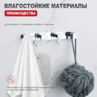 Крючок для ванной комнаты Raglo R300.054, хром Крючок для ванной комнаты Raglo R300.054, хром