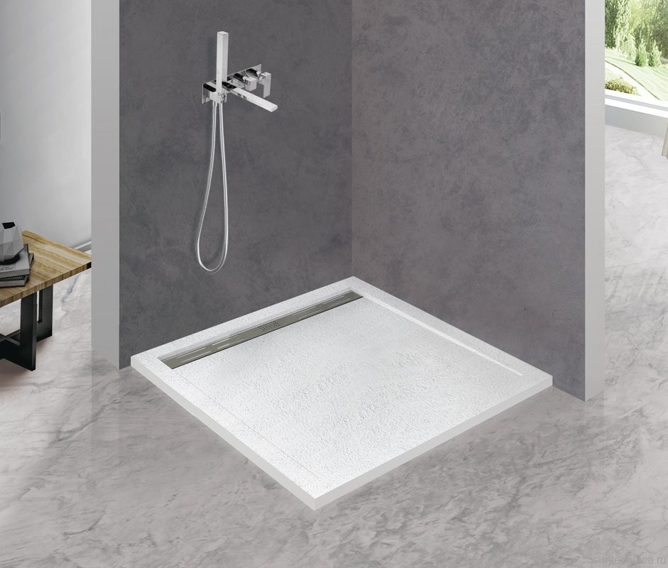 Поддон для душа Cezares TRAY-AS-AH-90/80-30-W 90x80, с сифоном, белый