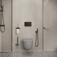 Унитаз подвесной BOCCHI V-Tondo 1417-006-012 серый матовый, с микролифтом