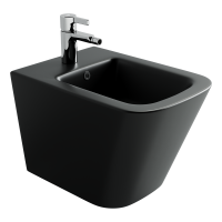 Биде подвесное Ceramicanova Union CN4010MB черное матовое