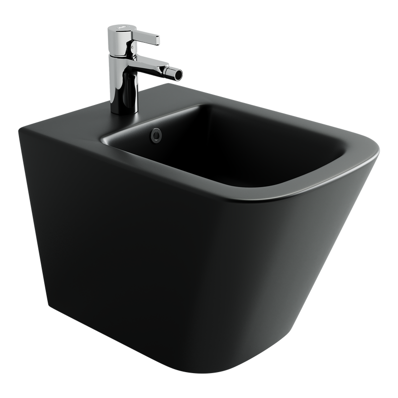 Биде подвесное Ceramicanova Union CN4010MB черное матовое