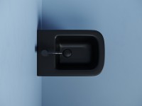 Биде подвесное Ceramicanova Union CN4010MB черное матовое