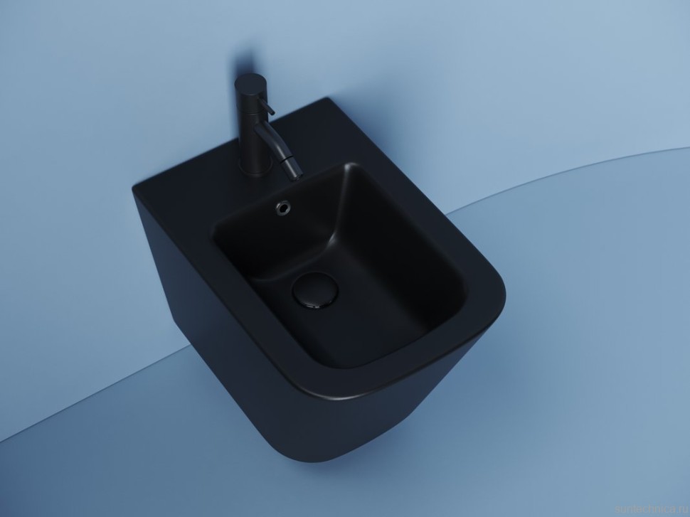 Биде подвесное Ceramicanova Union CN4010MB черное матовое