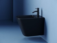 Биде подвесное Ceramicanova Union CN4010MB черное матовое