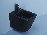 Биде подвесное Ceramicanova Union CN4010MB черное матовое