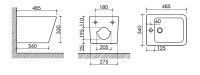 Биде подвесное Ceramicanova Union CN4010MB черное матовое