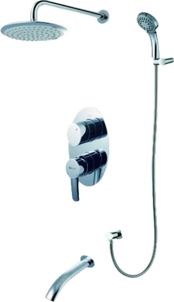Душевой комплект Lemark Atlantiss LM3222C С ВНУТРЕННЕЙ ЧАСТЬЮ