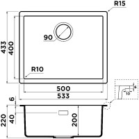 Мойка кухонная Omoikiri Yamakawa 55-Integra-WG wind green